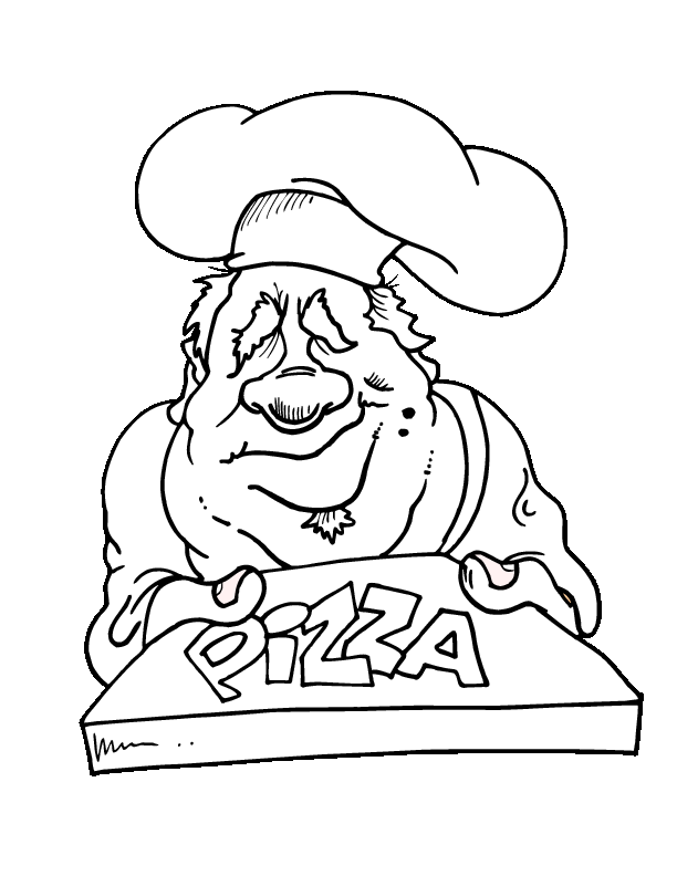pizza printable coloring in pages for kids number