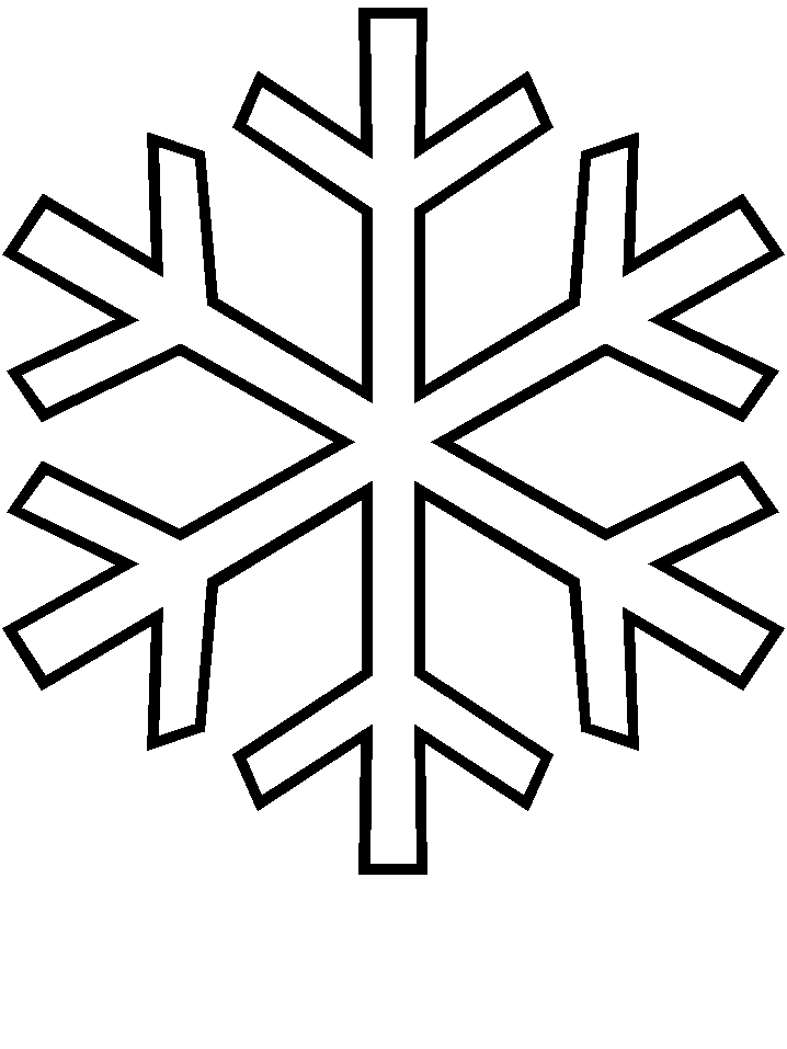 Printable Snowflake Winter Coloring Pages