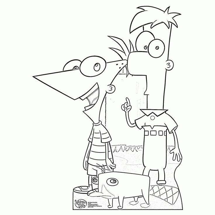 Phineas And Ferb Coloring Pages Disney | Free coloring pages for kids