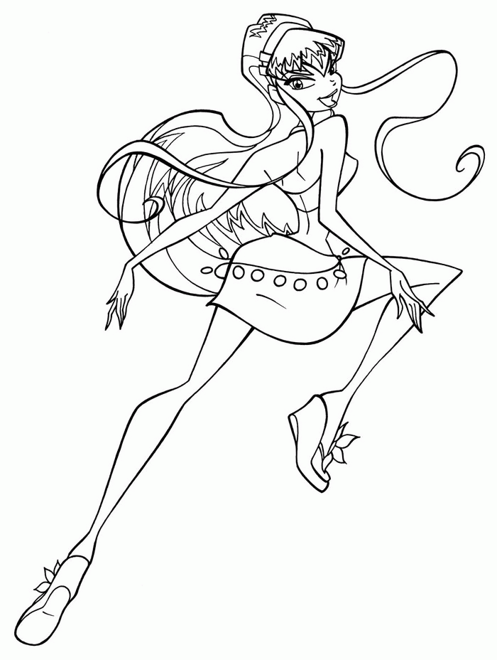 Free Coloring Pages Barbie Island Princess