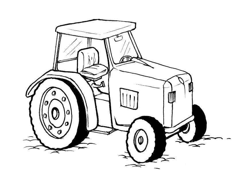 Free Printable Farm Tractor Coloring Pages