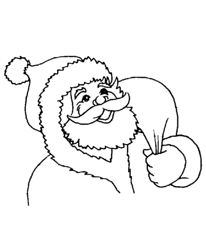 Santa Pictures To Print | Disney Coloring Pages | Kids Coloring 