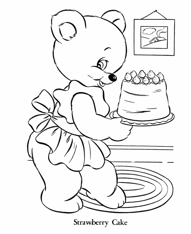 BlueBonkers: Teddy Bear Coloring Page Sheets - Mamma Bear