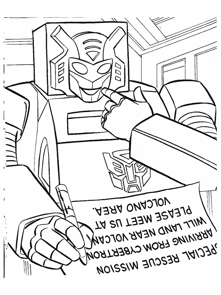 Printable Transformers 25 Cartoons Coloring Pages 