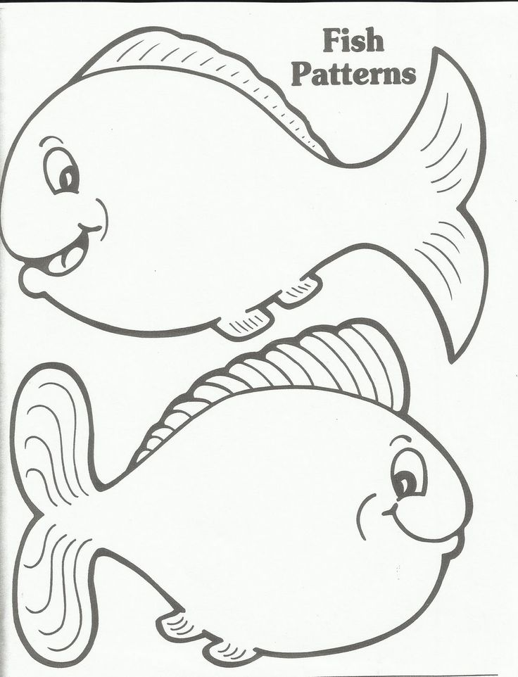 Printable Fish Template | Fish Template | Go F I S H...... | Pinter…