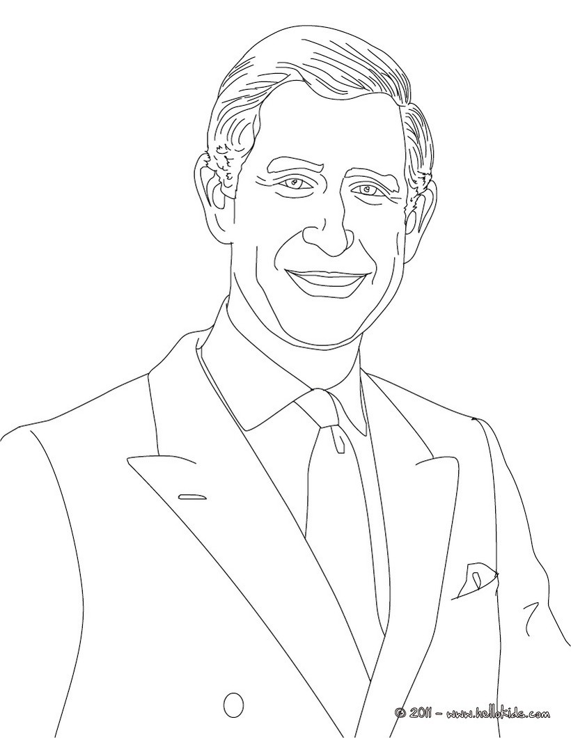 Prince charles of wales coloring pages - Hellokids.com