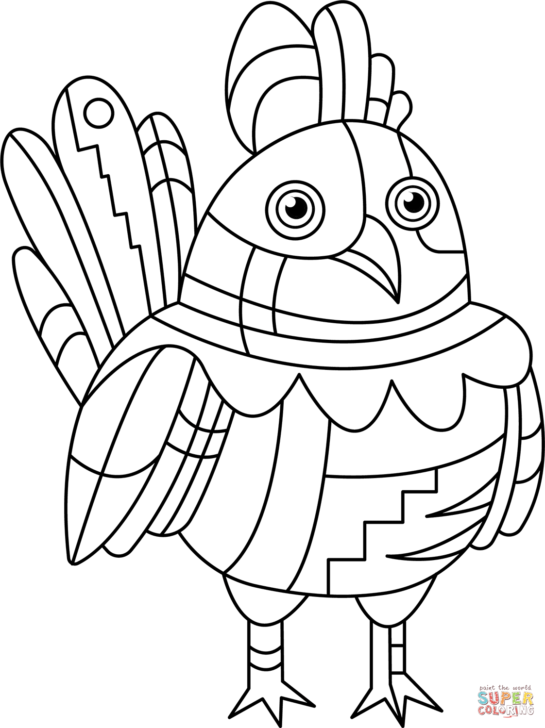 Abstract Chicken coloring page | Free Printable Coloring Pages