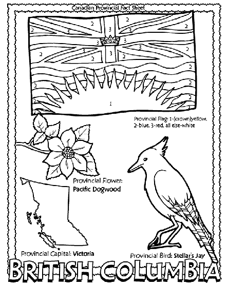 Canadian Province - British Columbia Coloring Page | crayola.com