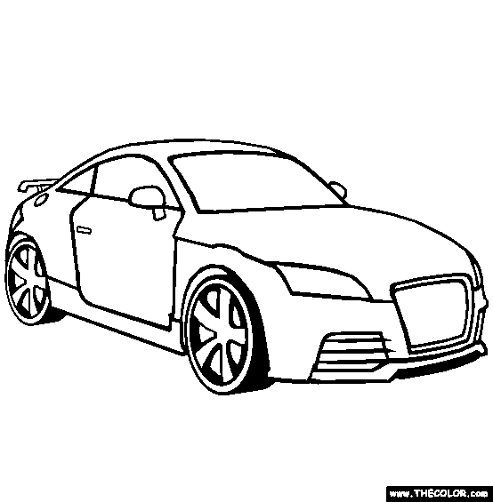 Audi TT Coloring Page | Free Audi TT ...