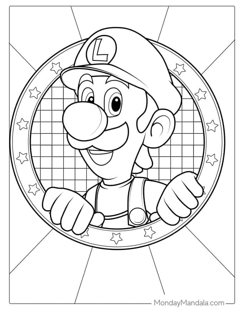 20 Cute Luigi Coloring Pages (Free PDF Printables)