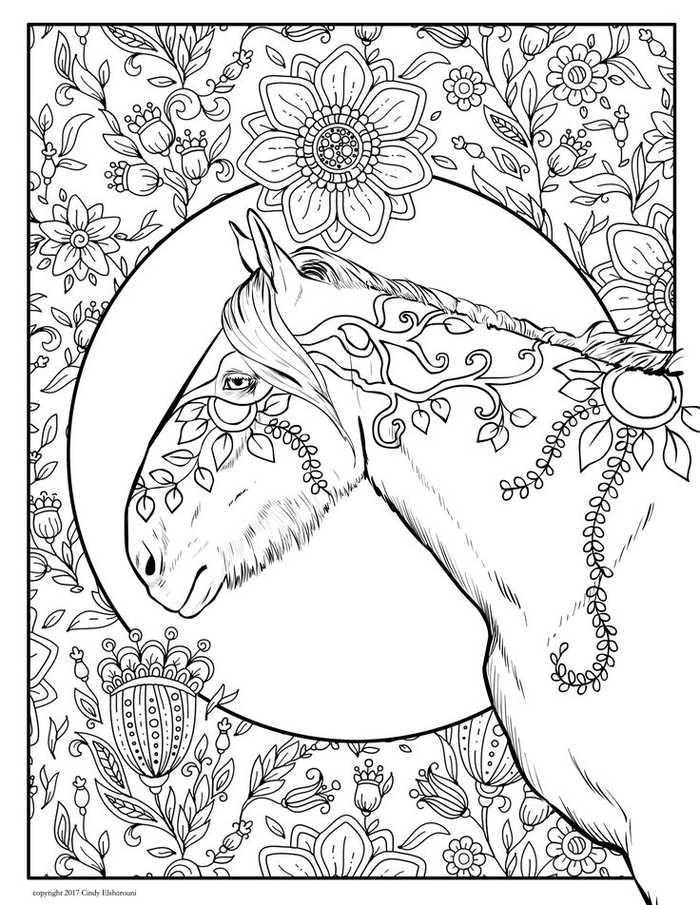 Cool Horse Coloring Pages PDF Printable - Coloringfolder.com