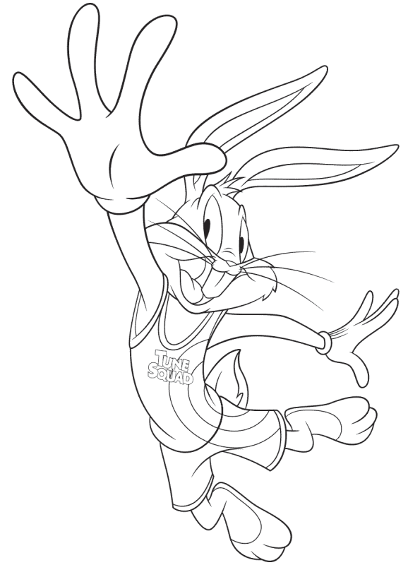 Kids-n-fun.com | Coloring page Space Jam 2 A New Legacy Bugs Bunny Space Jam