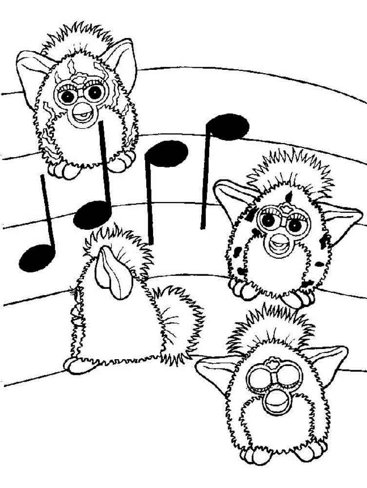 Furby coloring pages. Download and print Furby coloring pages.