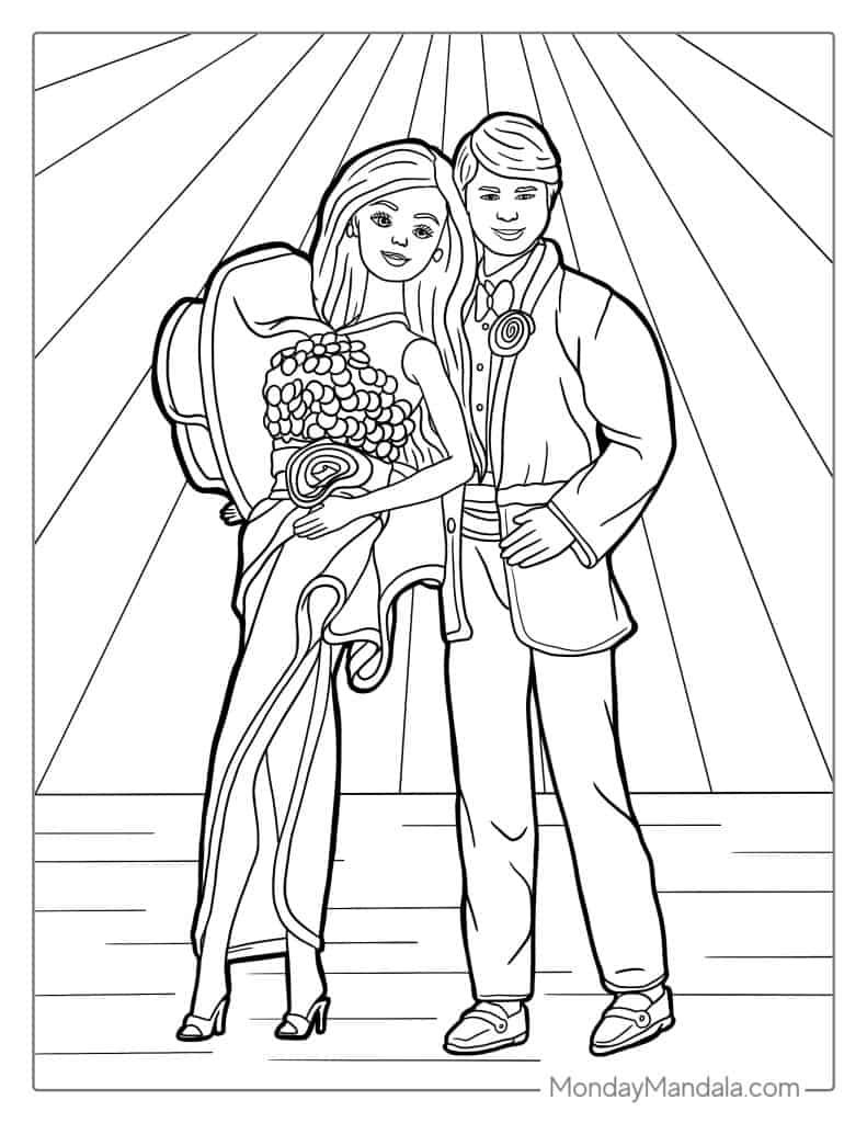 Barbie Coloring Page Free Pdf Printables Coloring Nation