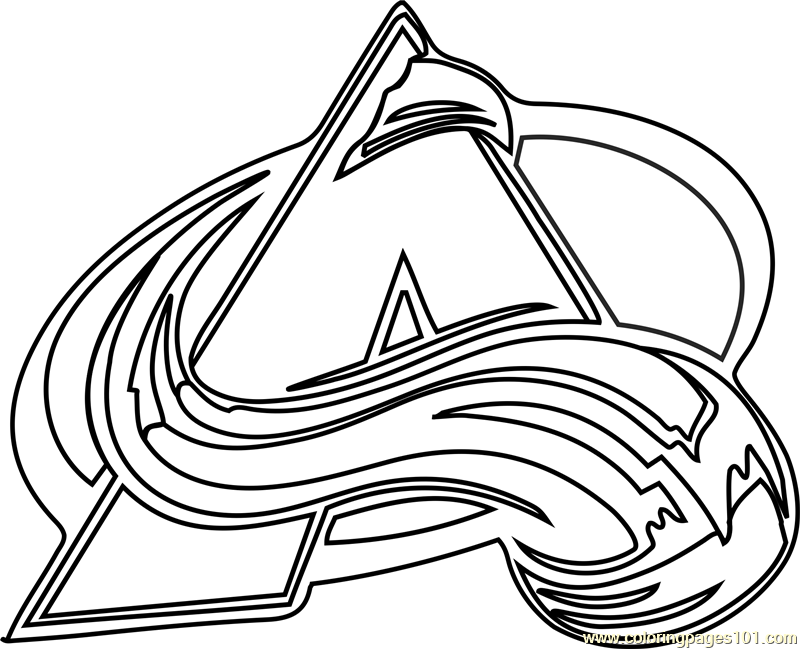 Colorado Avalanche Logo Coloring Page ...