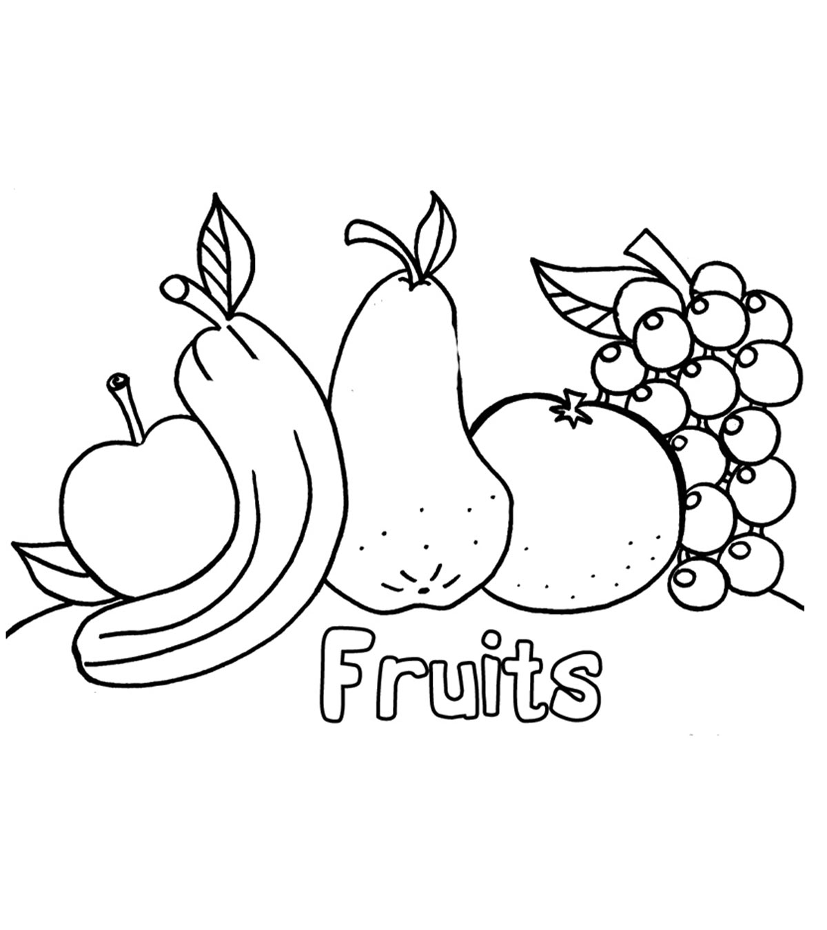 Apple Coloring Pages For Your Little Ones