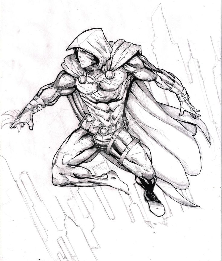 Moon Knight by Twinsvega on DeviantArt in 2023 | Knight drawing, Moon knight,  Knight tattoo