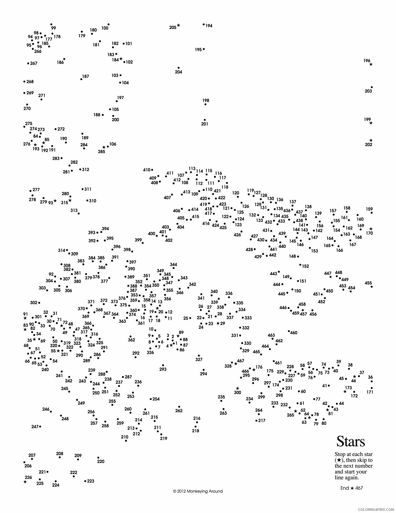 Difficult Dot To Dot Printables posted by Ryan Johnson