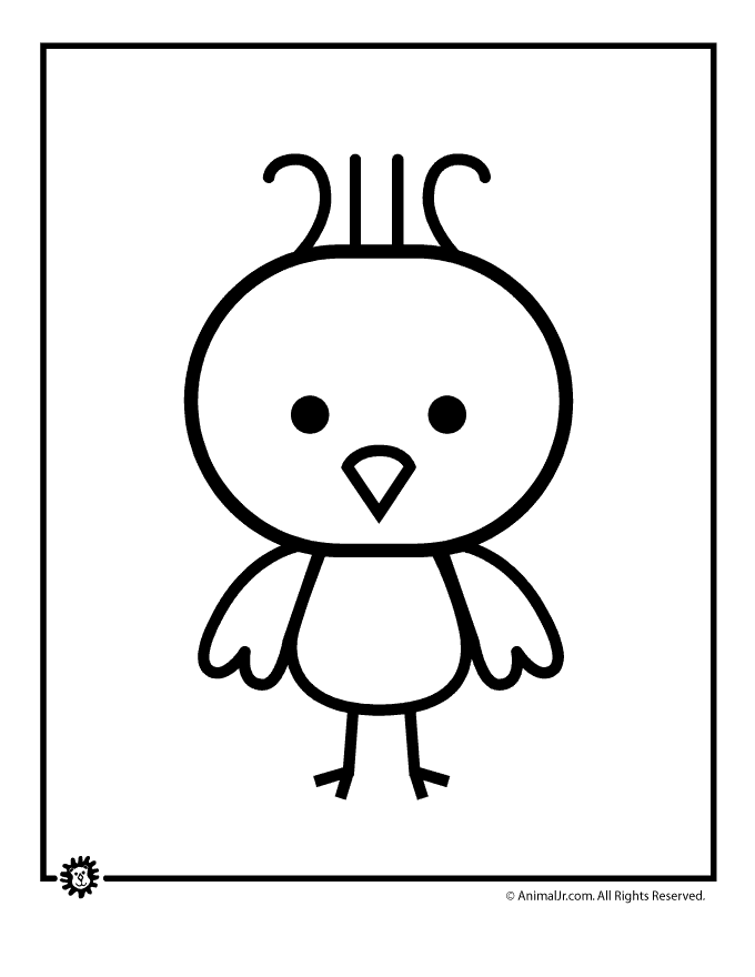 Of Cute Cartoon Animals - Coloring Pages for Kids and for Adults