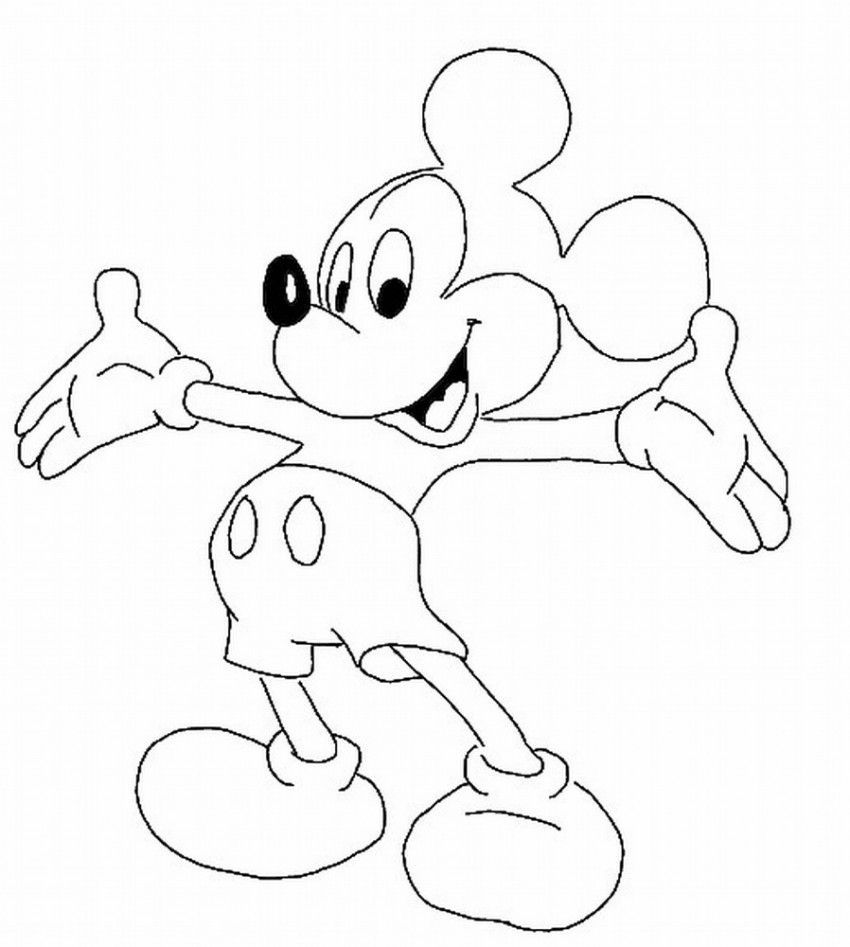 Cartoon Character Printable Coloring Pages - Coloring Pages For ...