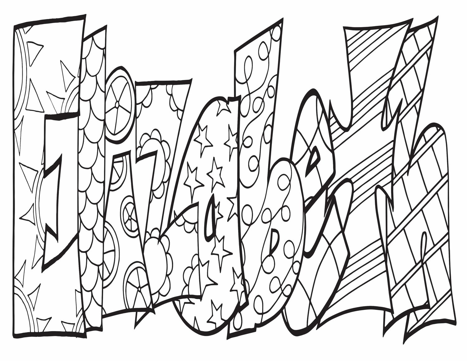ELIZABETH - Two Free Printable Coloring Page — Stevie Doodles