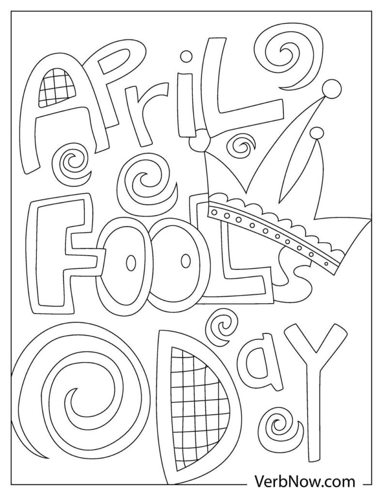 Free APRIL Coloring Pages & Book for Download (Printable PDF) - VerbNow