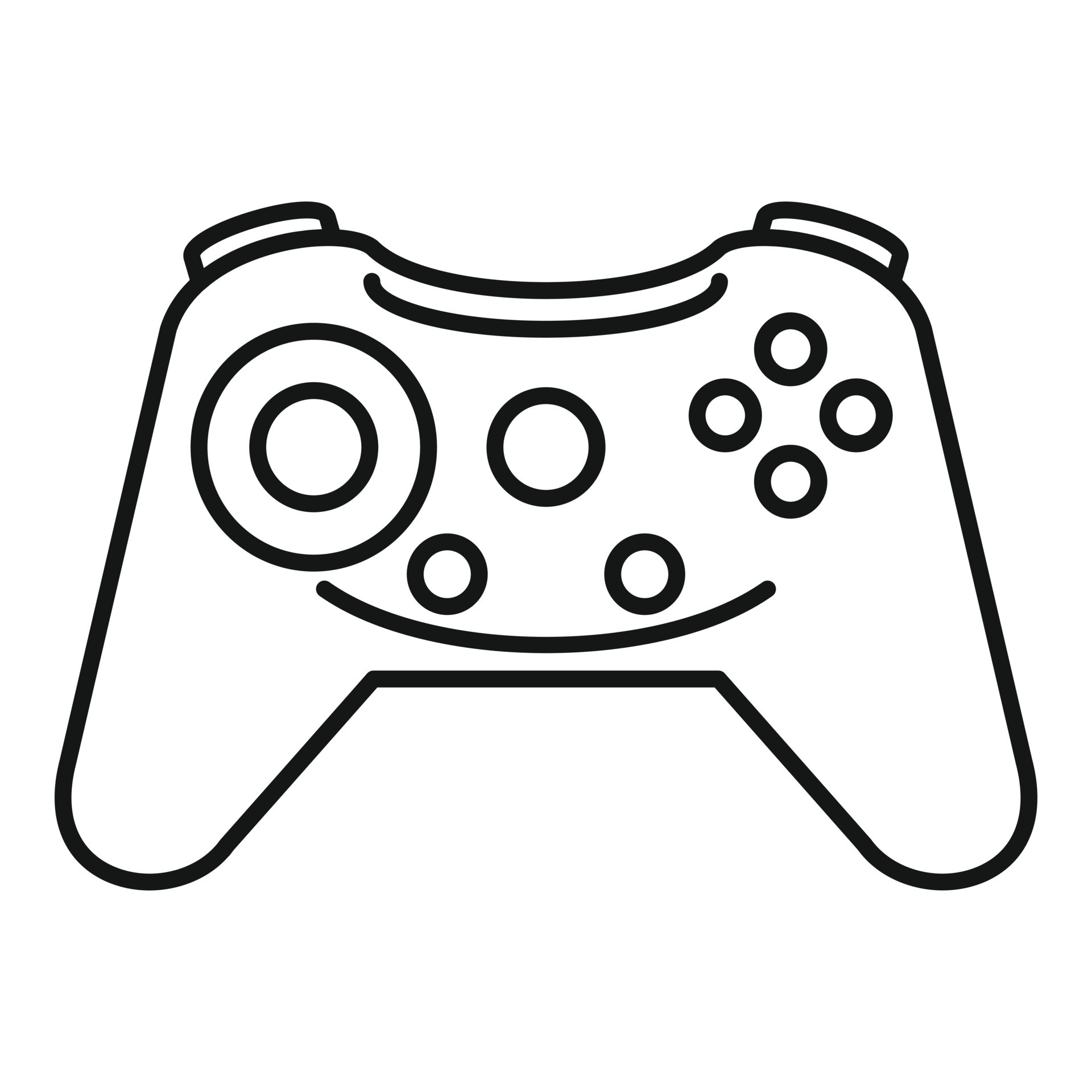 Button gamepad icon, outline style 14487197 Vector Art at Vecteezy
