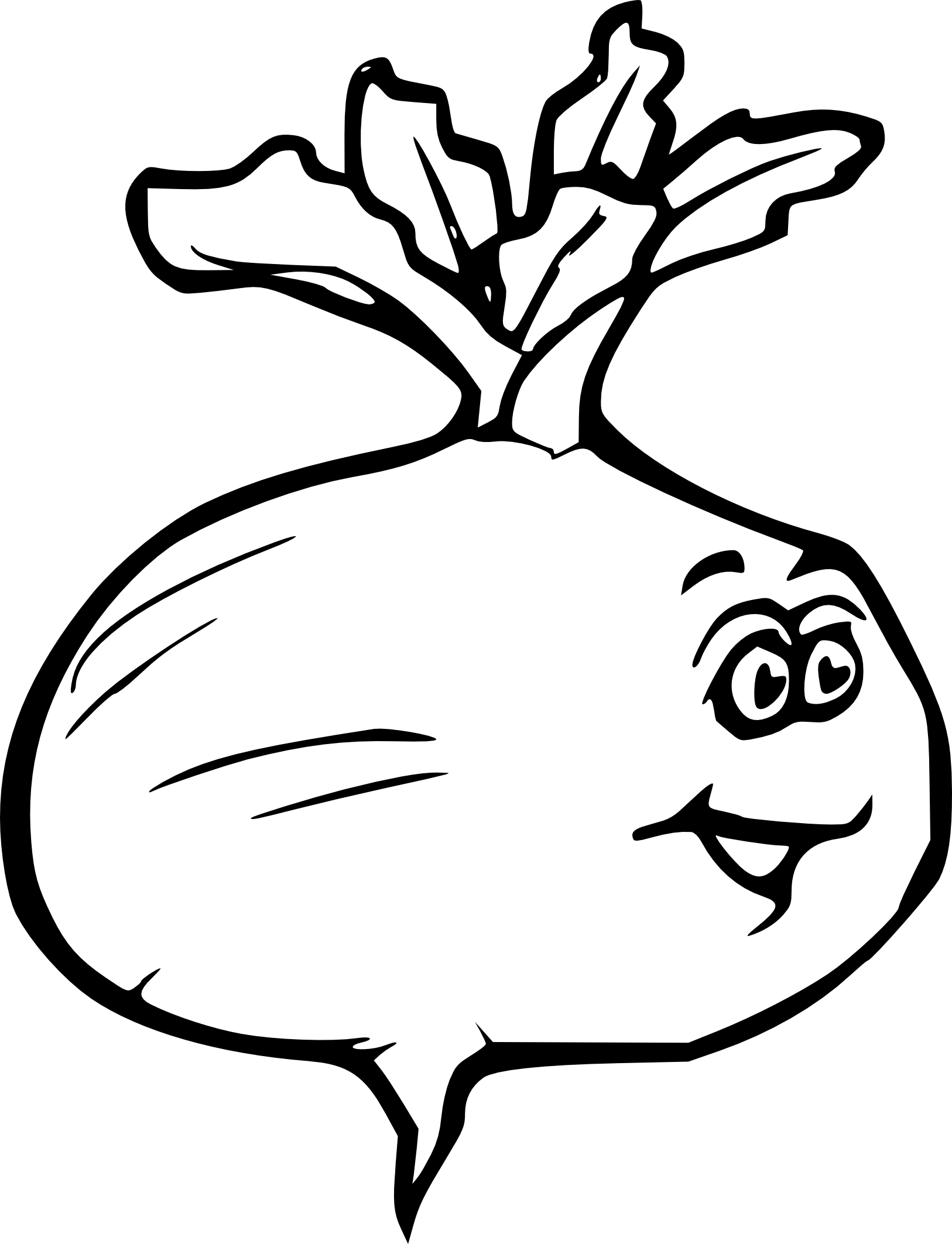 Beet With A Face coloring page - free printable coloring pages on  coloori.com