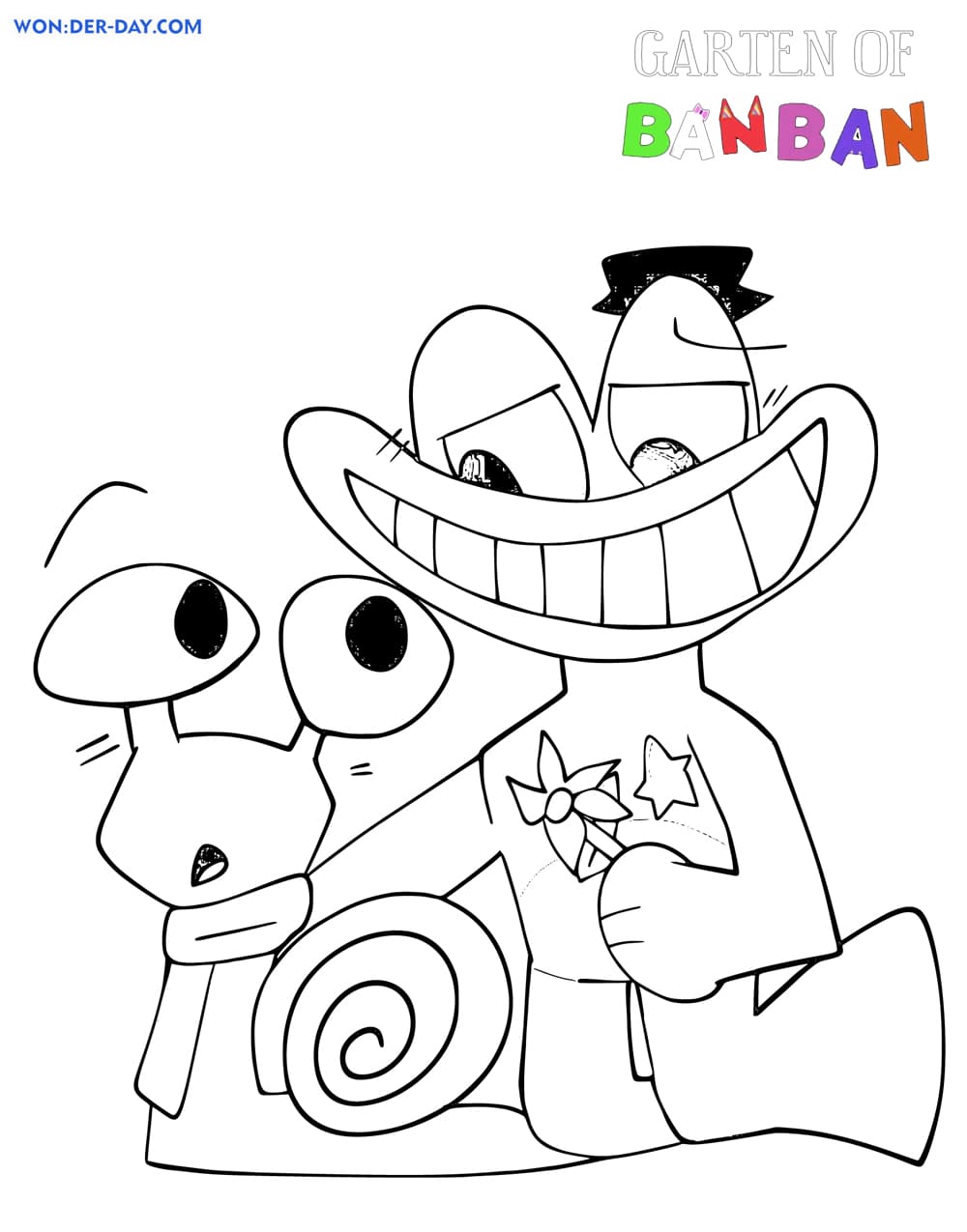Garten of Banban Coloring Pages | WONDER DAY — Coloring pages for children  and adults