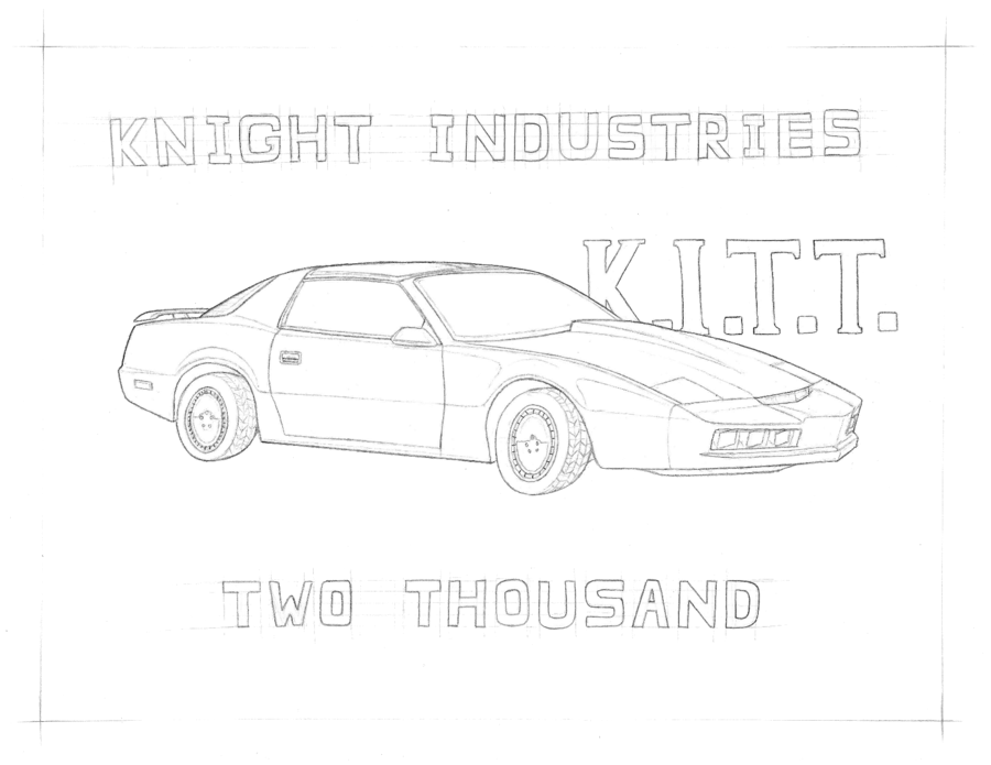Knight Rider Kitt Coloring Pages Sketch Coloring Page