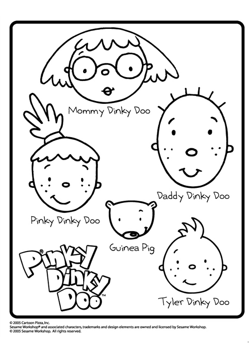 Pinky Dinky Doo Coloring Page family pinky dinky doo