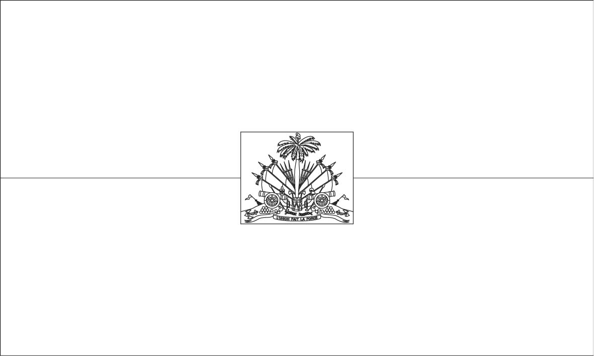 Haiti Flag Coloring Page