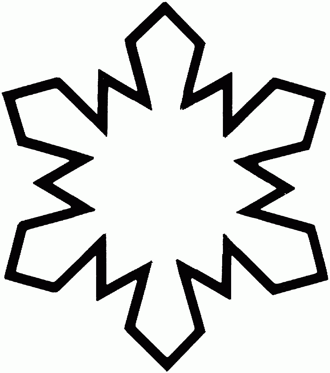 Coloring Pages Snowflakes - Coloring Page