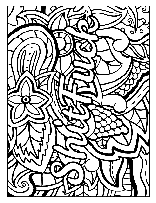 Pin on swear word coloring book