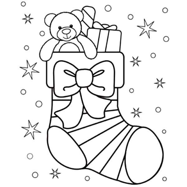 Christmas Stocking Coloring Pages – coloring.rocks!