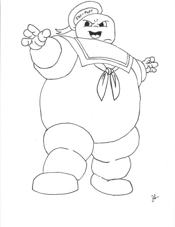 Ghostbusters Stay Puft Marshmallow Man coloring page | Witch coloring pages,  Coloring pages, Ghostbusters