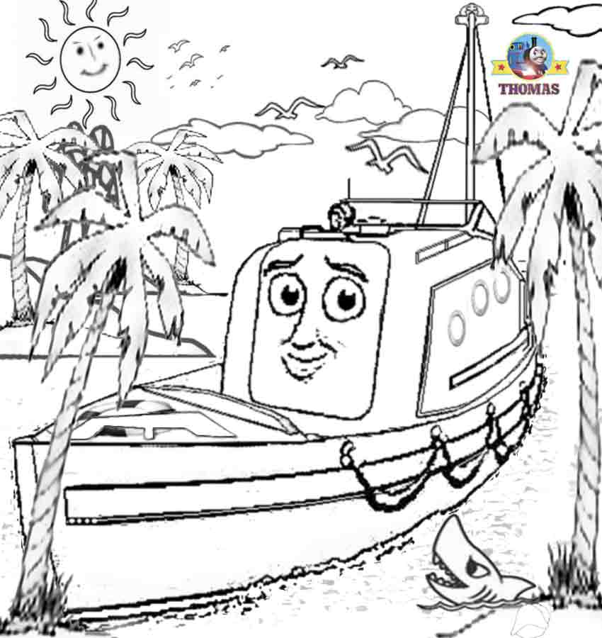 Train Thomas the tank engine Friends free online games and toys for kids:  Thomas And Friends Misty Island Rescue Coloring Pages For Kids