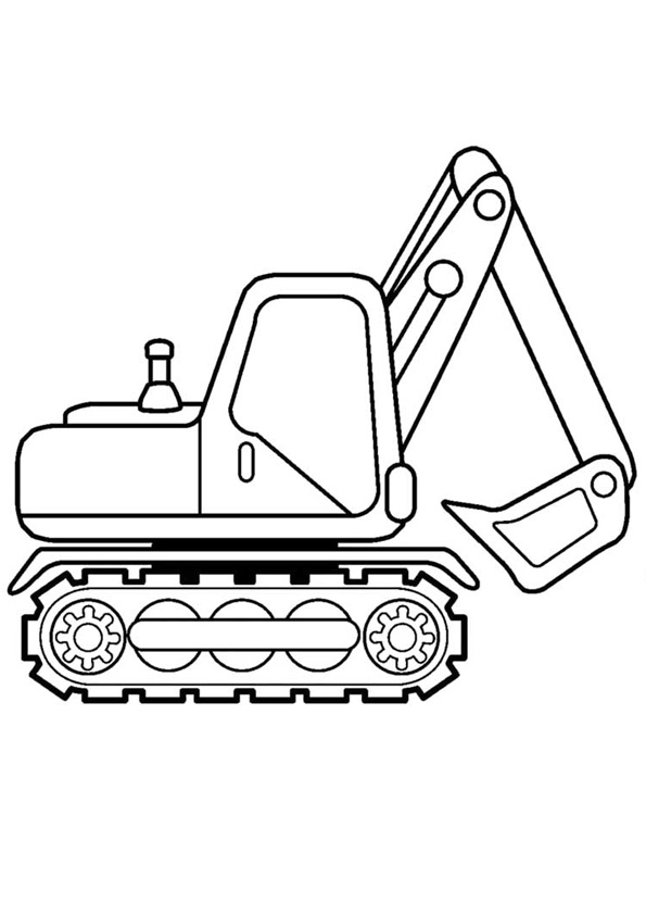 Coloring Pages | Printable Excavator Coloring Pages for Kids