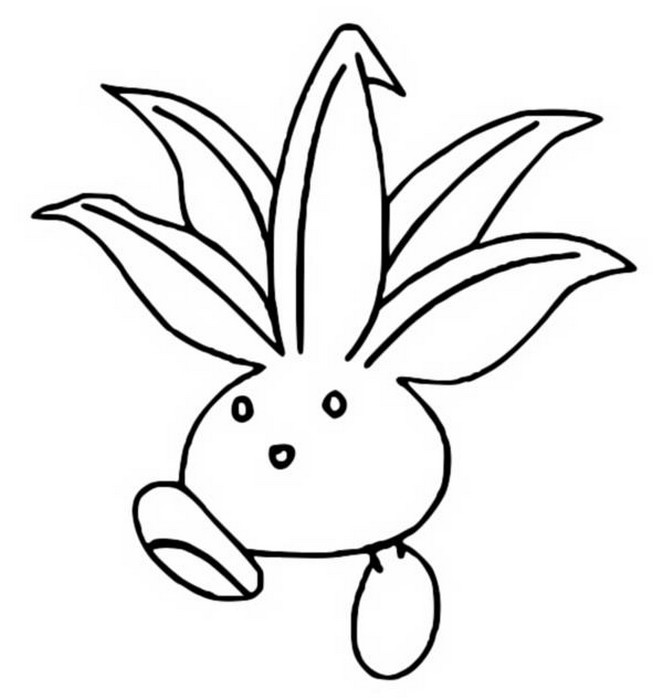 Coloring Pages Pokemon - Oddish - Drawings Pokemon