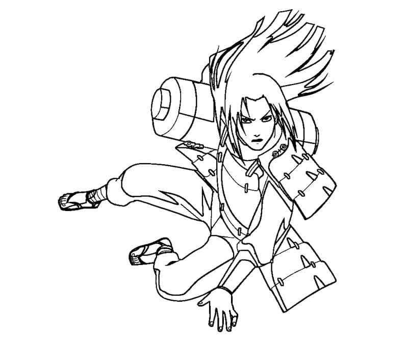 hashirama senju action Coloring Page - Anime Coloring Pages