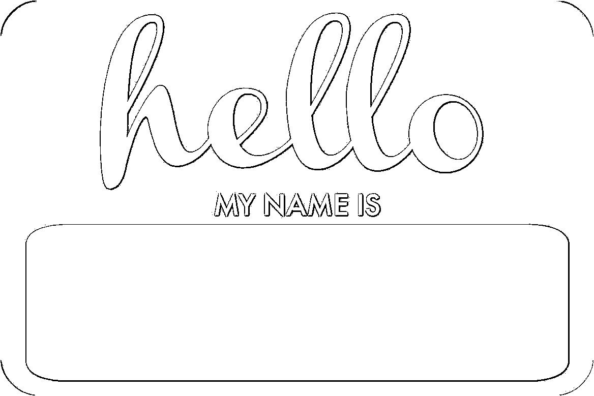 my name is tag coloring page