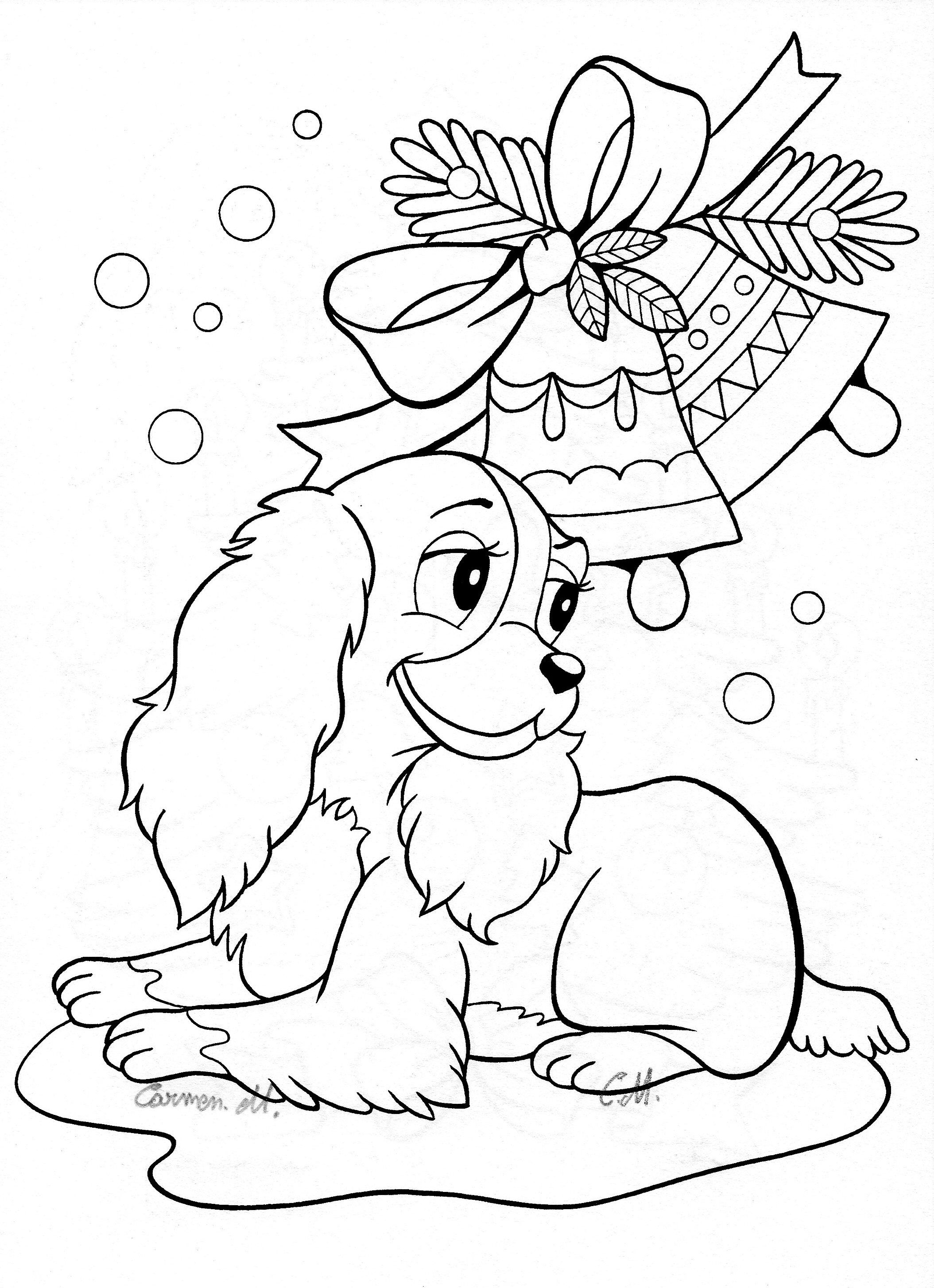 Pin by Olga Kudriavtseva on Disegni Natale | Printable christmas coloring  pages, Disney coloring pages, Dog coloring page