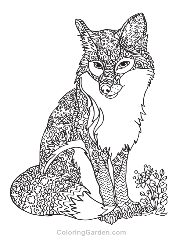 Fox Coloring Pages Free