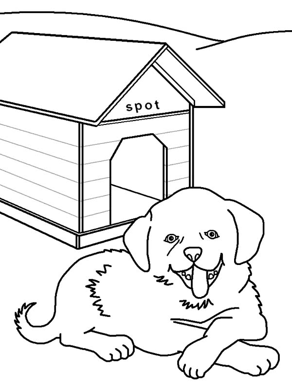Dog kennel #40 (Buildings and Architecture) – Printable coloring pages