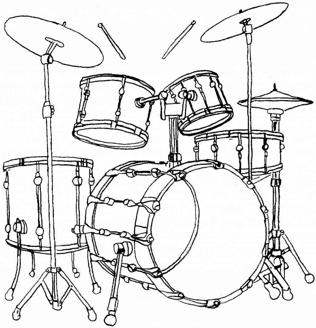 Coloring Page ~ Drawing Musical Instruments Instrument Coloring ...