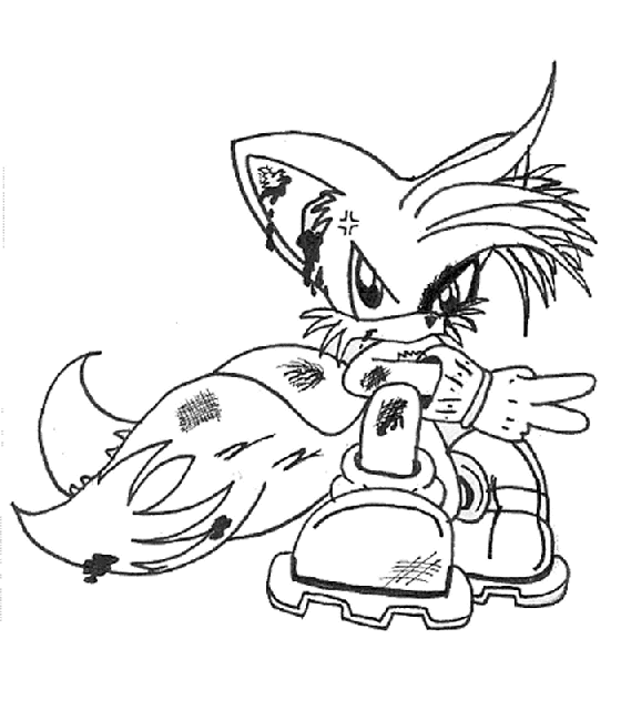 Sonic Coloring Pages Tails. tails coloring pages tails cute ...