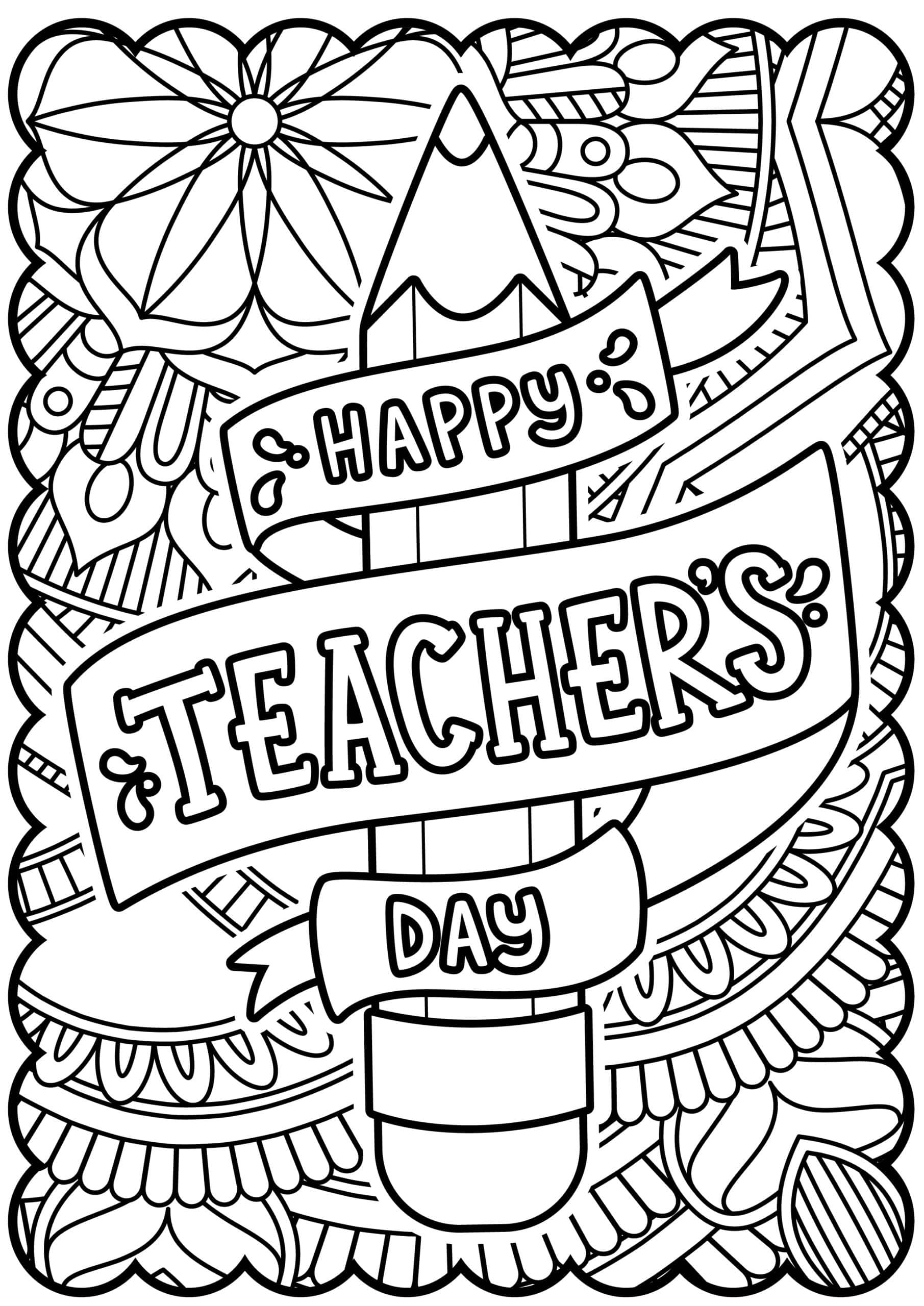 Teacher Appreciation Coloring Pages ...