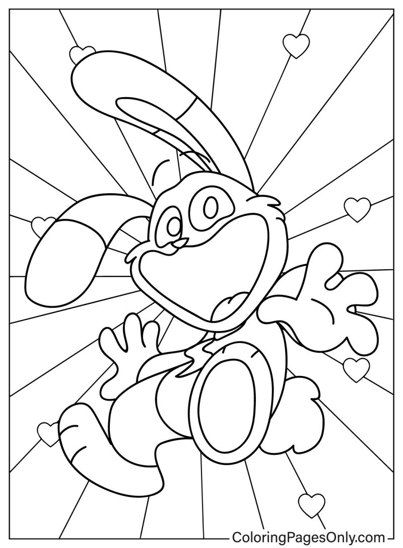 Poppy Playtime Chapter 3 Coloring Pages - Coloring Nation