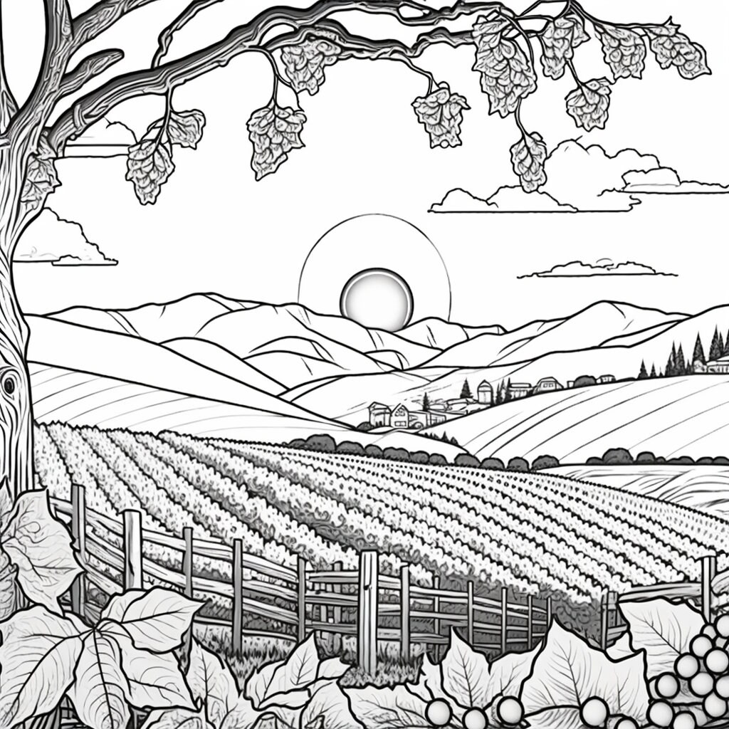 Wine Tasting Coloring Pages Vol 1 World ...