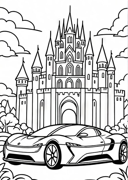 Race Car Coloring Pages Pictures